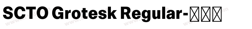 SCTO Grotesk Regular字体转换 SCTO Grotesk Regular字体转换